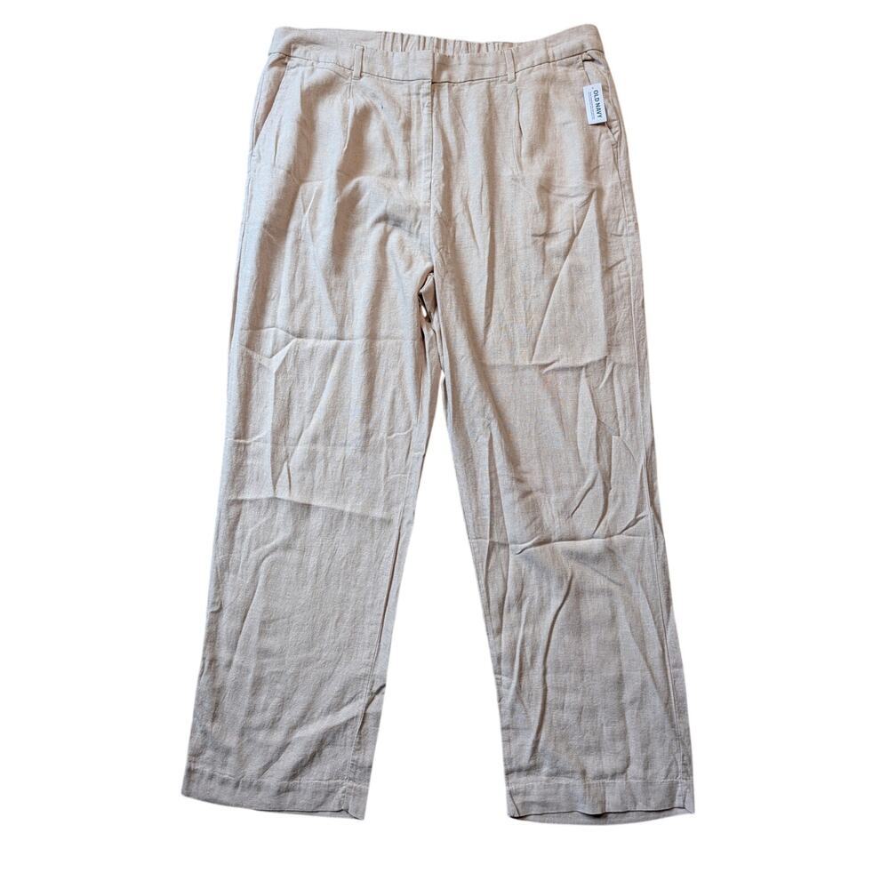 OLD NAVY NWT WOMEN'S XXL Womans Jeans/Pants; Taylor Wide Leg; Summer Linen Blend